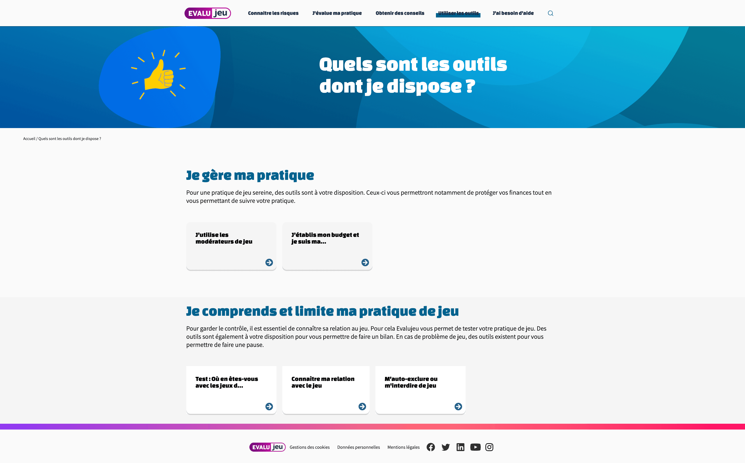 Seconde maquette du projet Evalujeu