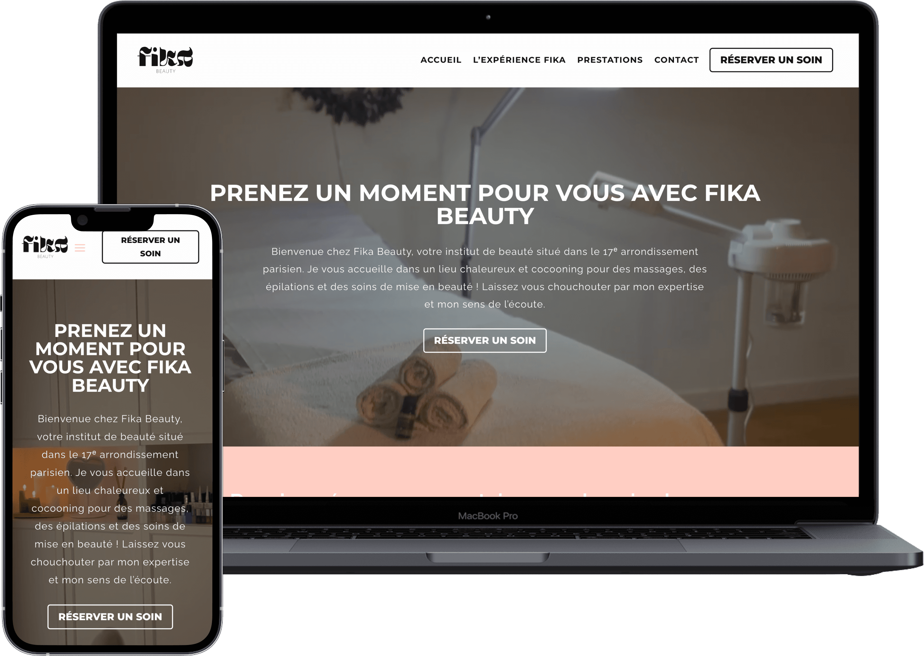 Aperçu du projet Fika Beauty