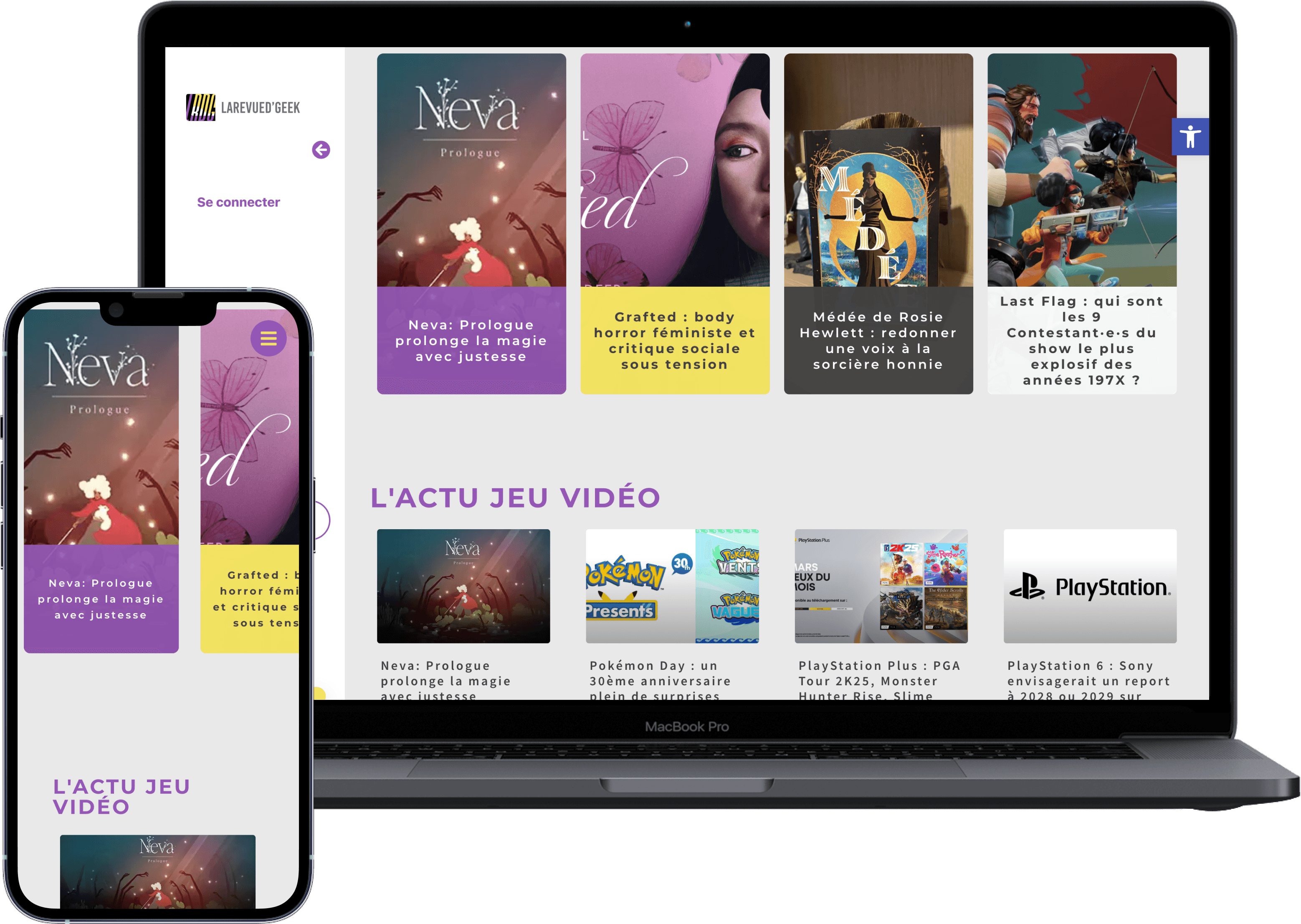 Aperçu du projet Larevued'geek